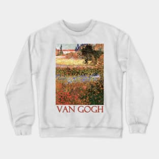 Flowering Garden by Vincent van Gogh Crewneck Sweatshirt